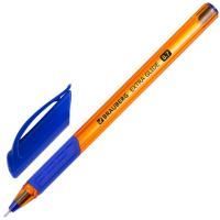 Ручка шариковая масляная синяя 0,7мм 0,35мм с грипом BRAUBERG Extra Glide GT Tone Orange 1/12