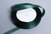 Лента атласная 10мм 25м зеленый темный 1/10