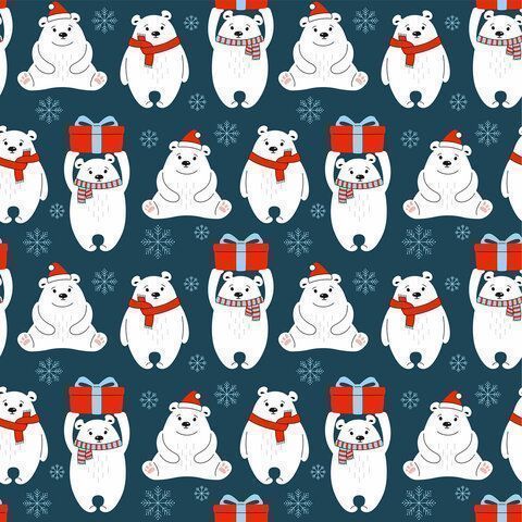 НГ Бумага упаковочная 70х100см ЗОЛОТАЯ СКАЗКА Snow Fun 10дизайнов 105г/м2 1/50