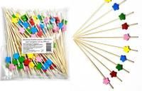 Пика для канапе Звезда 5 цветов 12см (100шт) 1/40