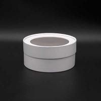 Коробка шайба с прозр. крышкой 18х7,5см белый матовый