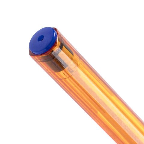 Ручка шариковая масляная синяя 0,7мм 0,35мм с грипом BRAUBERG Extra Glide GT Tone Orange 1/12 (Клиен