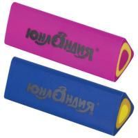 Ластик 44х15х15мм, цвет ассорти, треугольный ЮНЛАНДИЯ Candy 1/36