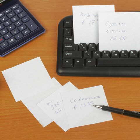 Блок для записей 9х9х5 белый непрокл. белизна 70-80% STAFF 1/36