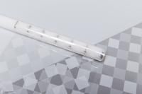 Ролик 70см х8м пленка полипропилен с рисунком Шахматка белый 1/10