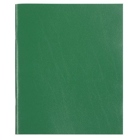 Тетрадь 96л А4 клетка бумвинил 60 г/м2 офсет №2 эконом зеленый STAFF 1/20