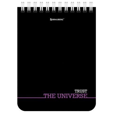 Блокнот 40л А6 108х145мм клетка гребень Black & notes 1/6/96