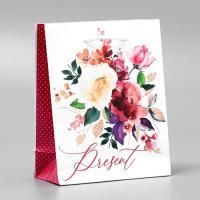 Пакет подарочный бумажный (12х15х5,5) ламинир Present 1/1000