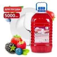 Средство жидкое для мытья посуды 5л Greeny Light  Лесные ягоды Clean&Green 1/2