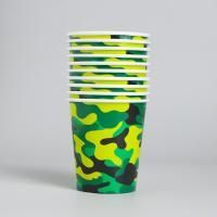 Стакан бумажный 250мл Военная 10/10 Стакан бумажный 250мл Военная 10/10