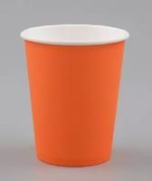 Стакан бумажный для горячего 250мл d-80 Оранжевый Ч 50/1000
