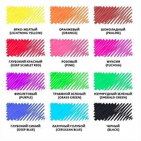 Фломастеры 12цв классические вент колпачек ПВХ BRAUBERG PREMIUM 1/24/192