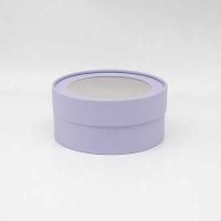 Коробка шайба с прозр. крышкой 16х7,5см бледно фиолетовый