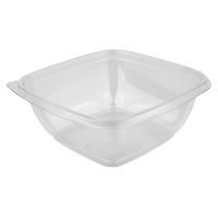 Контейнер ПЭТ 625мл (160х160х53,5) СпК-1616  Кубик прозрачный ПолиЭр 75/450