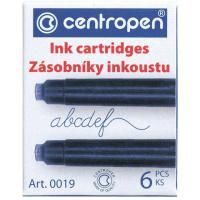 Картриджи чернильные CENTROPEN, 6шт, синие