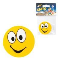 Значок светоотражающий Смайлик с глазами 50 мм 1/5