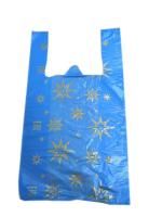 Пакет Майка ПНД Звезды синяя (36+15)х60-15 30кг МП 100/1500