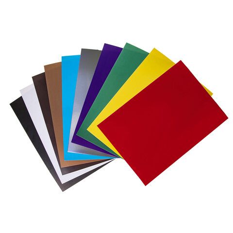 Цветной картон А4 10л 10цв мелованный Белый щенокHatber 1/80