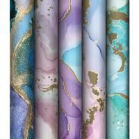 Бумага подарочная глянц 70х100см 80 г/м2 ассорти Мраморный стиль 1/50