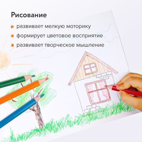 Карандаши цветные 12цв пластиковые техгранные грифель мягк. 3мм BRAUBERG PREMIUM 1/12