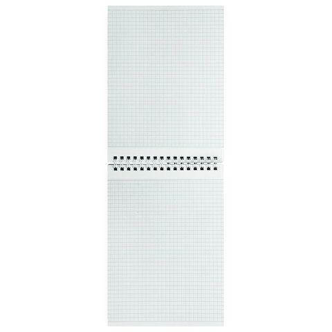 Блокнот 60л А5 145х205мм клетка спираль картон жесткая подложка BRAUBERG Классика 1/4/64