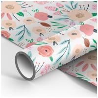 Бумага упаковочная 70х100см 90 г/м2 глянцевая Summer mood MESHU 1/50
