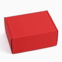 Подарочная коробка 22х16х9см пенал красная 1/50