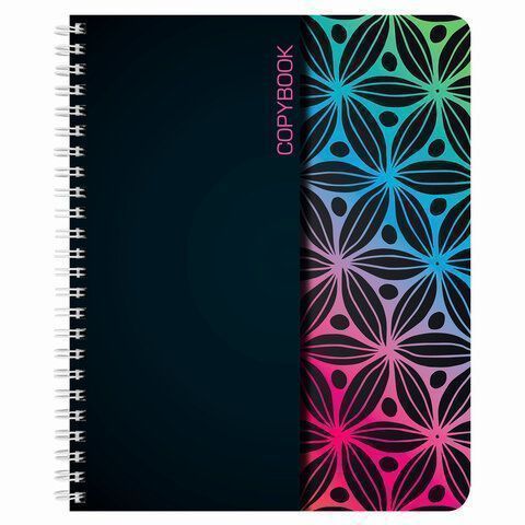 Тетрадь 48л А5 клетка на спирали АБСТРАКЦИЯ BRAUBERG ЭКО 1/100