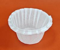 Капсула бумажная круглая для выпечки d 50мм h 40 мм МАФФИН белая 100/2000