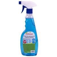 Средство для мытья стекол и зеркал 500мл ЛЮБАША Морозная свежесть с распылителем 1/24