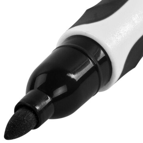 Маркер для доски черный 3мм стираемый SOFT LITE BRAUBERG 1/12