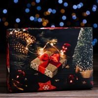 НГ Подарочная коробка 21х15х5см Волшебная ночь 1/5/200