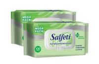 Салфетки влажные Salfeti Антибактериальные mega pack с клапаном (100) 1/16