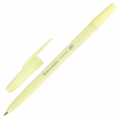 Ручка шариковая синяя узел 1мм линия 0,5мм РОССИЯ CARINA 1/36