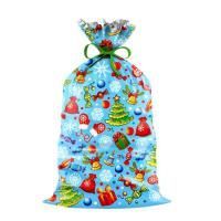 НГ Пакет подарочный (25х40) полипропилен мет+рис Конфеты 100/2000  НГ Пакет подарочный (25х40) полипропилен мет+рис Конфеты 100/2000