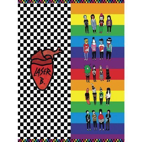 Тетрадь А5 48л. HATBER скоба, клетка, обложка картон, Laser B - Выпуск №1 (5 видов в спайке), 48Т5В1