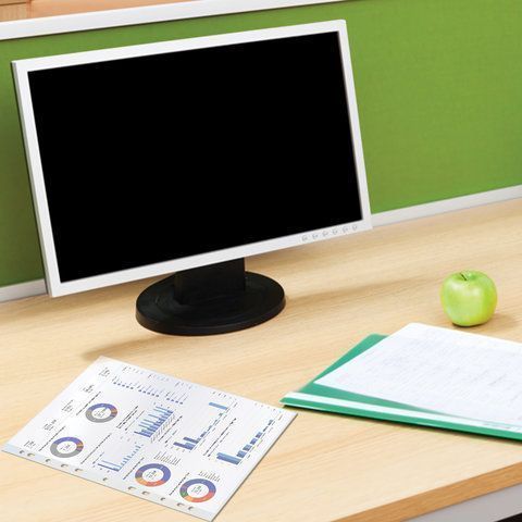 Перфофайлы А4 30 мкм гладкие STAFF 100шт яблоко 1/30