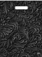 Пакет с вырубной ручкой (31х40)-60 Винтажные узоры ламинат Тико 50/500