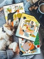 Тетрадь 48л А5 клетка двойная обложка картон PLEASANT MOMENTS LOREX 1/10/60