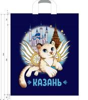 Пакет с петлевой ручкой (38х45)-60 Казань Барс 100/500