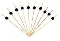 Пика для канапе Жемчуг черный 12см (100шт) 1/40