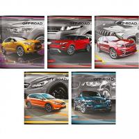 Тетрадь 48л А5 клетка Машины Creativiki 1/10/80