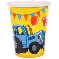 Стакан бумажный 250мл С днем рождения! Трактор 10/10