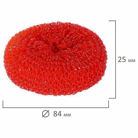 Мочалка для посуды пластиковая (3шт) ЛАЙМА сетчатые по 7г 1/100 (клиент)