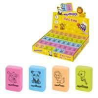 Ластик ЮНЛАНДИЯ Зверушки 28х18х10мм