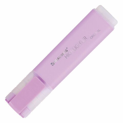 Текстовыделитель лавандовый линия 1-5 мм BRAUBERG ORIGINAL PASTEL 1/12