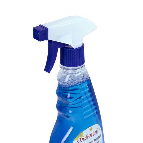 Средство для мытья стекол и зеркал 500мл ЛЮБАША Морозная свежесть с распылителем 1/24