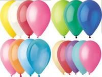Воздушные шары М10/25см пастель 12цв ассорти 100/100