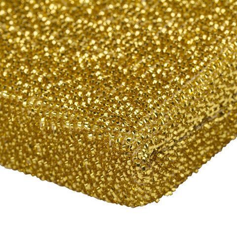 Губка бытовая (2шт) 115х78х28мм поролон в металлизированной оплетке Лайма 1/54 (клиент)